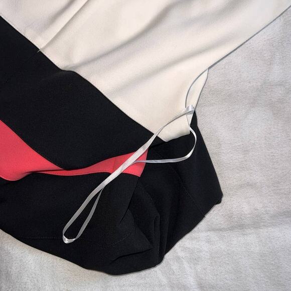 Tommy Hilfiger White/Black/Pink Striped Sleeveless Shift Dress NWT- 16 - Picture 10 of 12